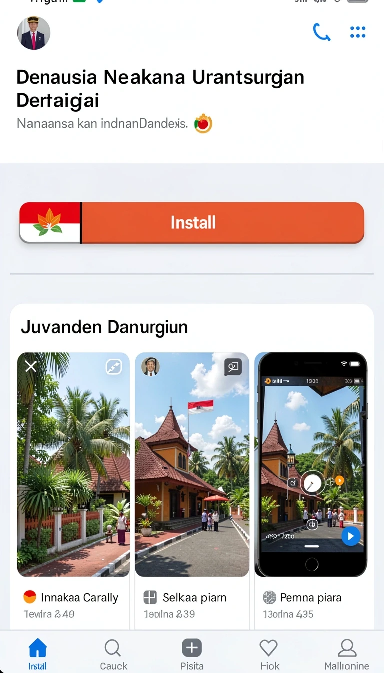 Galeri pratinjau visual jagoledak build APK resmi terbaru